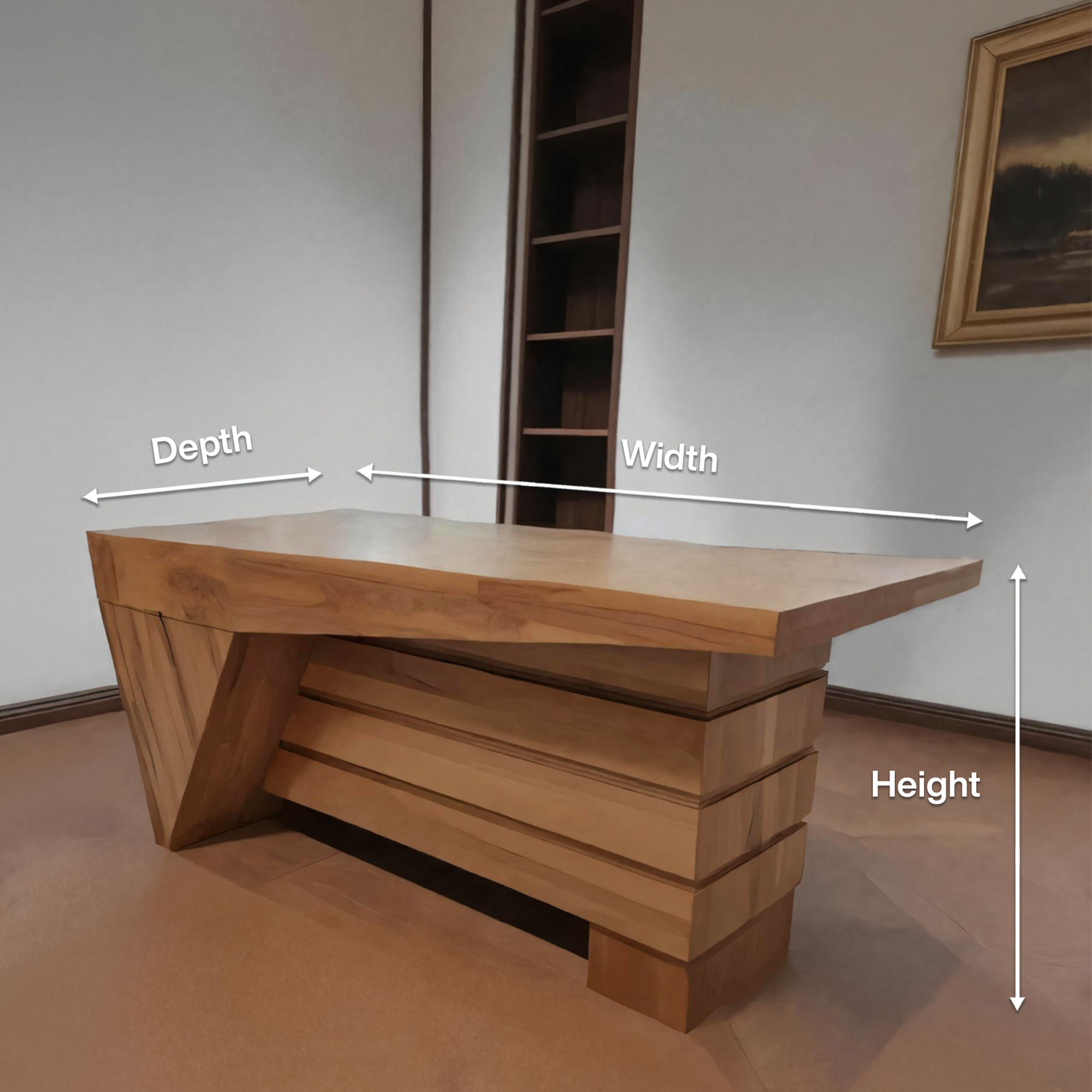 Contemporary Desk Table With Clean Lines For Home Office