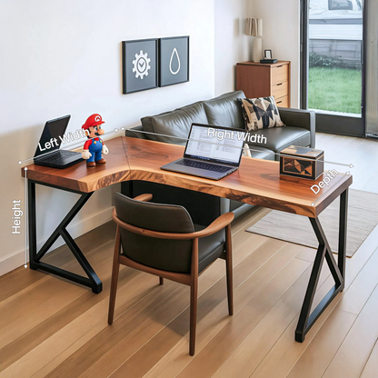 Modern L Shaped Corner Desk For Home Office Setup