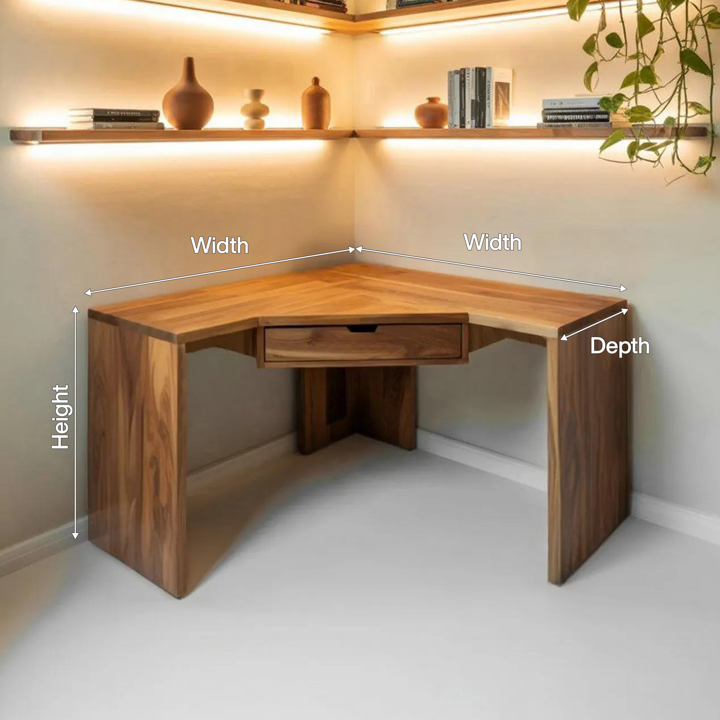 Modern Minimalist Corner Desk For Home Office Setup