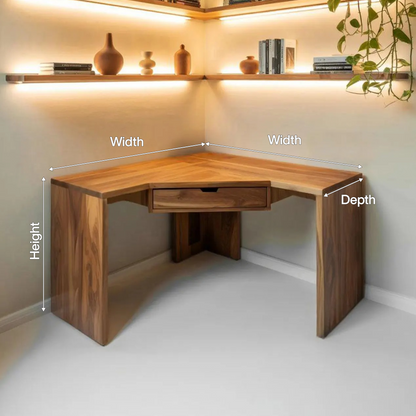 Modern Minimalist Corner Desk For Home Office Setup