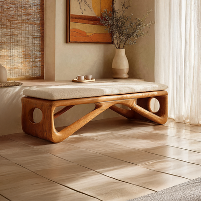 Farmhouse Wooden Bench For Cozy Bedroom Corners