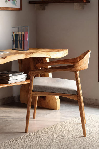 Modern Solid Wood Desk For Minimalist Home Office Design