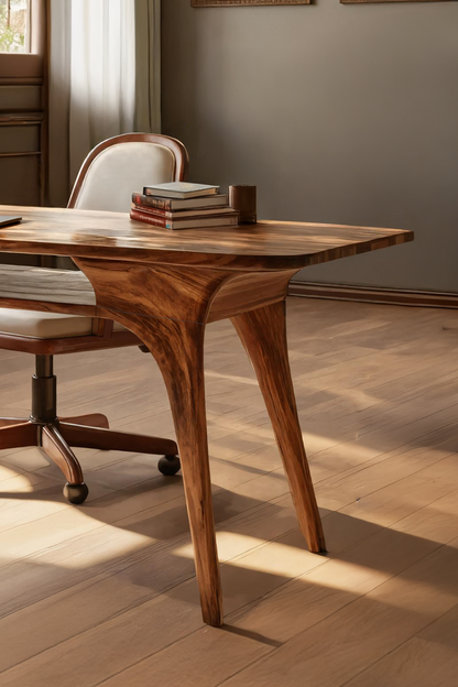 Modern Solid Wood Desk For Living Room And Office Decor