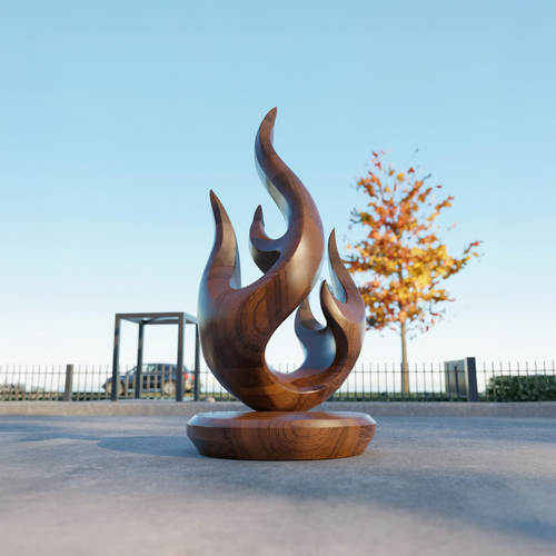 Rustic Abstract Wooden Decor For Entryway Table