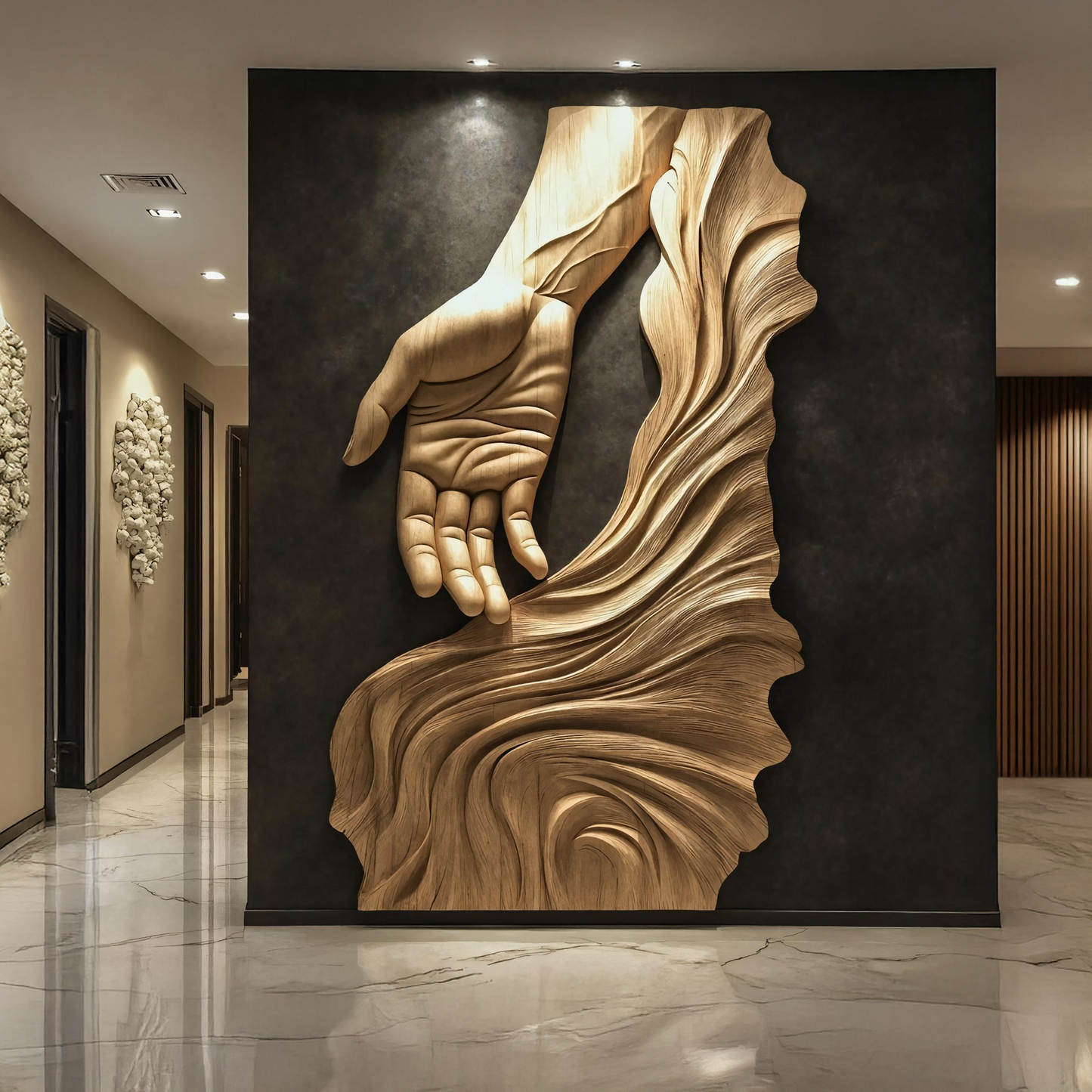 Rustic Large Sculpture Wall For Bedroom Artistic Display