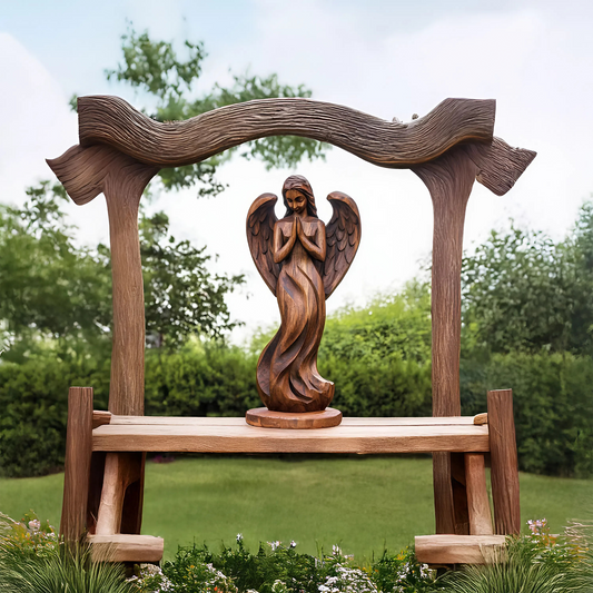 Rustic Abstract Sculpture For Furniture Wall Centerpiece