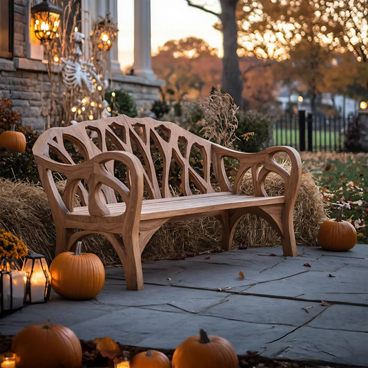 Handcrafted Halloween Patio Chair For Festive Outdoor Halloween Decor