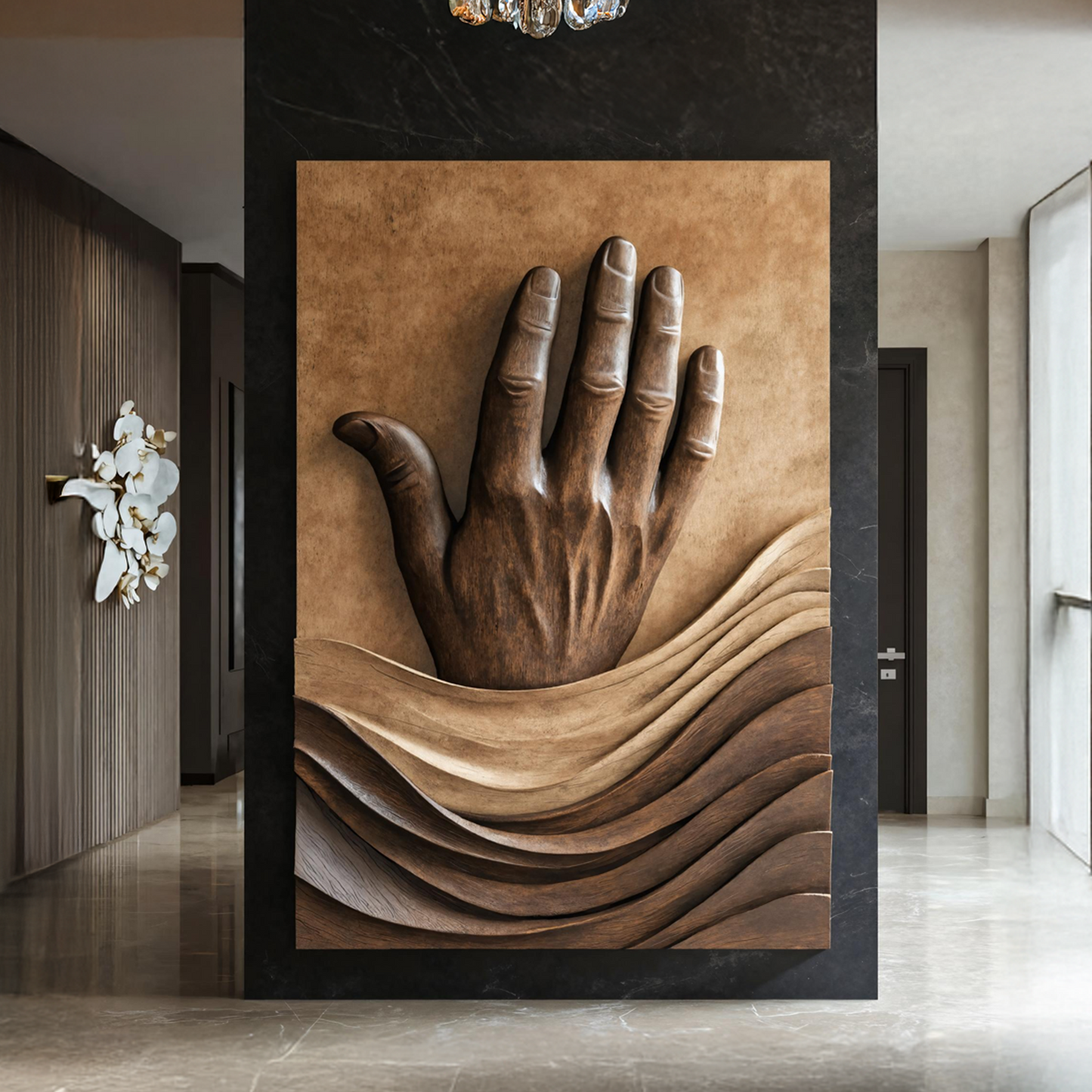 Rustic 3D Wood Wall Art For Living Room Feature Wall