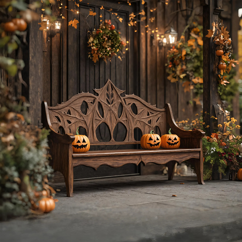 Mid Century Halloween Patio Chair For Spooky Outdoor Design