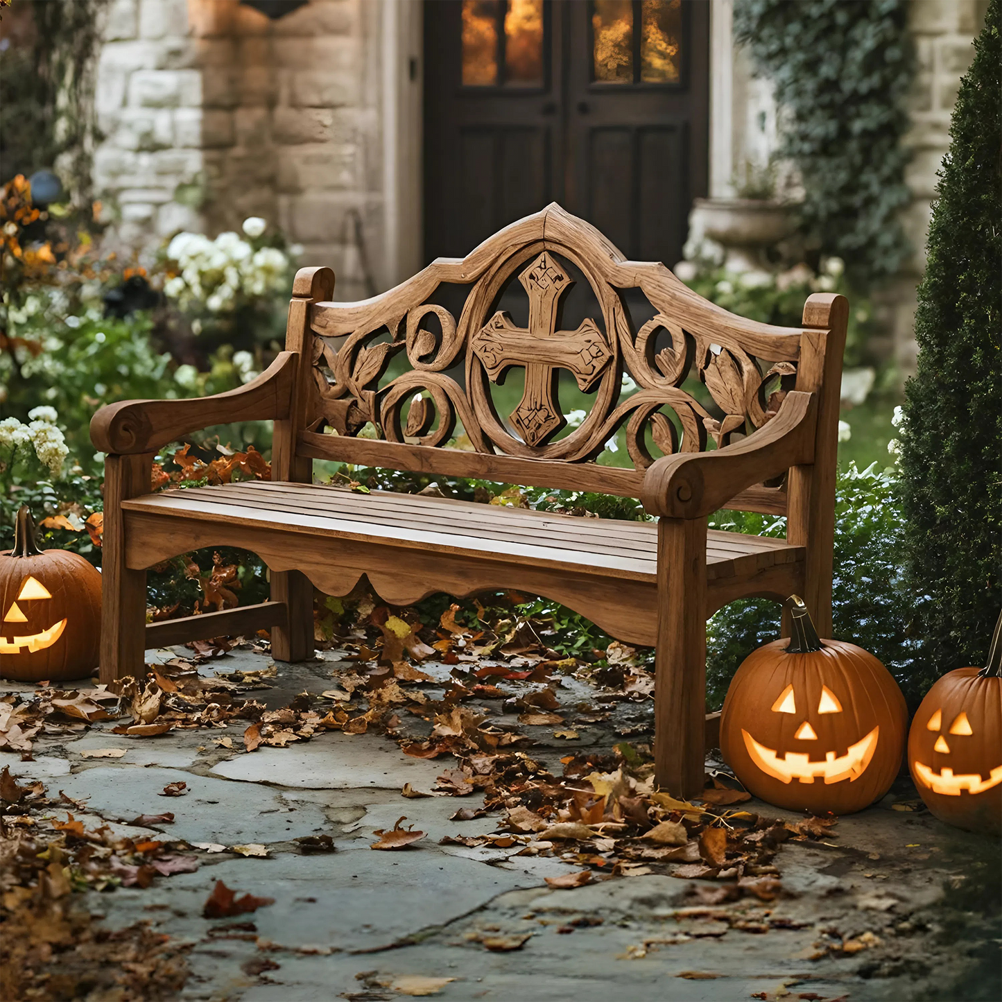 Farmhouse Halloween Patio Chair For Rustic Halloween Porch Decor