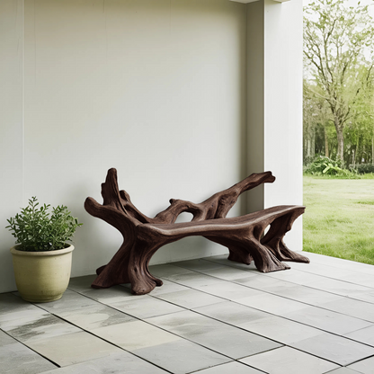Handcrafted Wooden Bench Outdoor Seating For Durable Patios