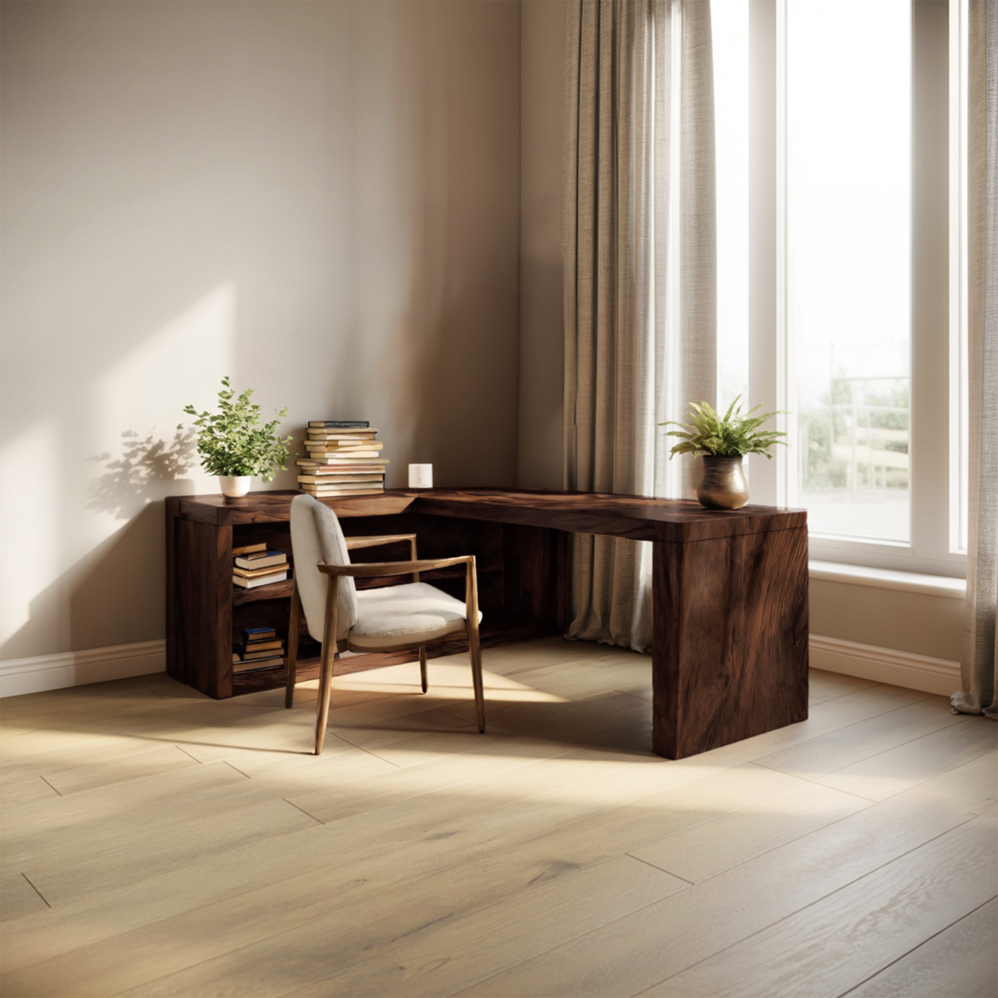 Modern L Shaped Desk For Workspace