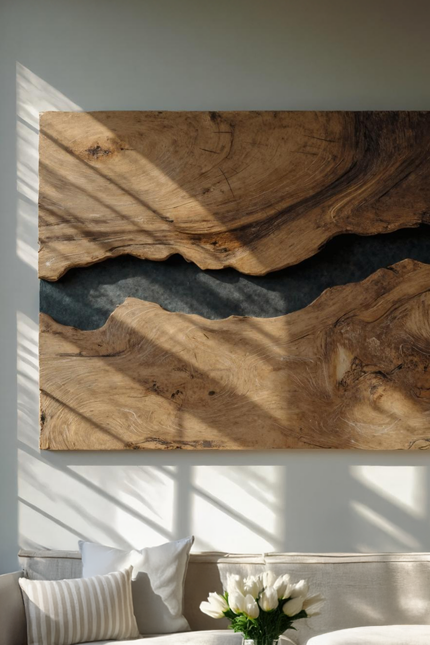 Modern Rectangular Wooden Wall Art For Home Decor