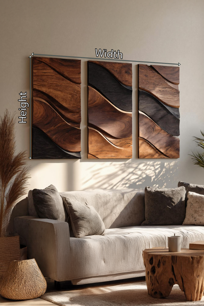 Farmhouse Rectangular Wooden Wall Art For Bedroom Decor