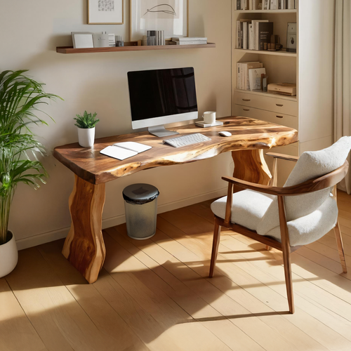 Modern Solid Wood Desk For Bedroom Work And Study Space