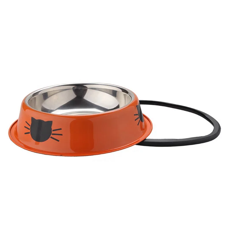 575419037 pet product dog cat food bowls stainless steel anti skid dogs cats water bowl pets drinking 1.webp